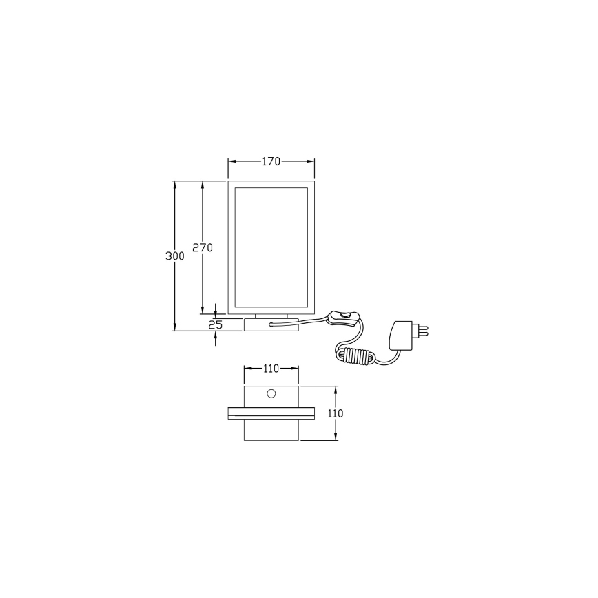 Fabas Luce 3394-30-102 - Dimmbare LED-Tischlampe BARD LED/15W/230V weiß