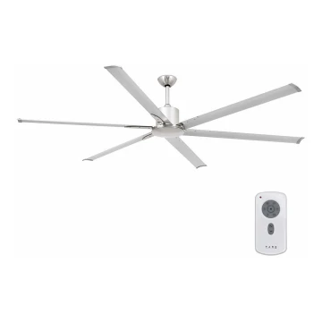 FARO 33465A - Deckenventilator ANDROS XL mattes Chrom d 213 cm + Fernbedienung