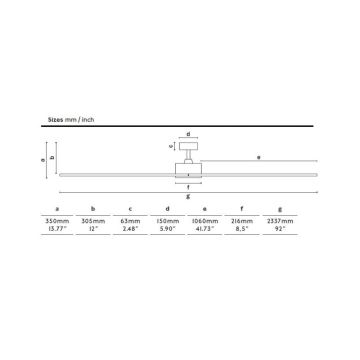 FARO 34200WPA – Deckenventilator KAUAI Holz/schwarz Wi-Fi + Fernbedienung