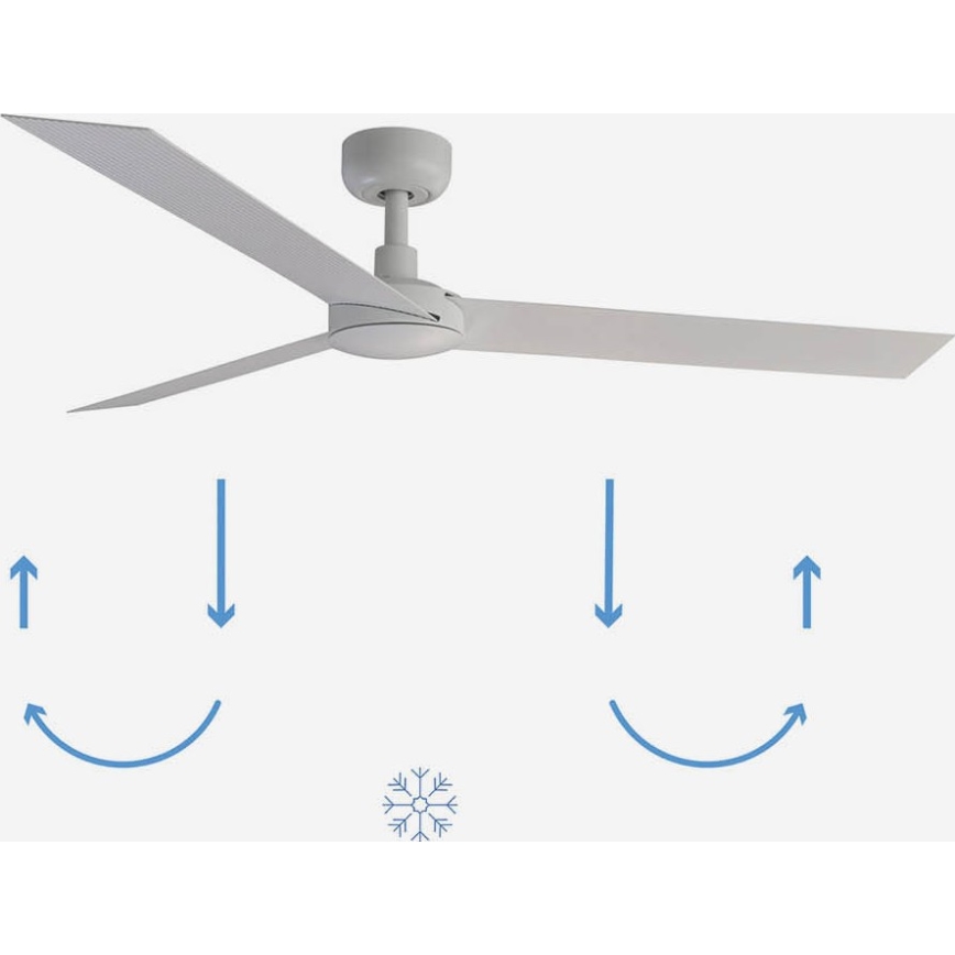 FARO 34290WP - Deckenventilator CRUISER L weiß d 132 cm SMART + Fernbedienung