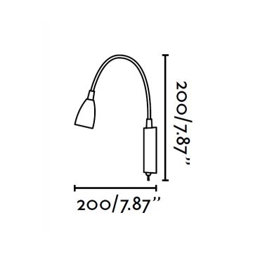 FARO 41020 - Wandleuchte LOKE LED/3W/230V