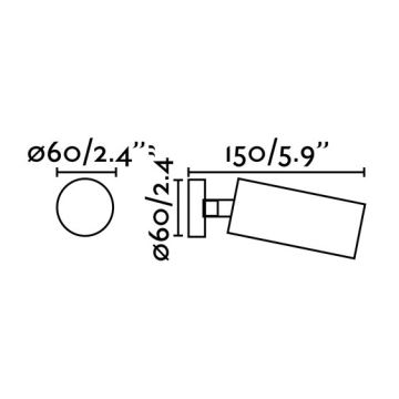 FARO 43722 - Spotlight STAN 1xGU10/8W/230V weiß