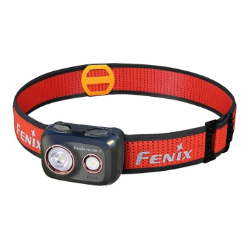 Fenix HL32RTBLCK - Wiederaufladbare LED-Stirnlampe LED/USB IP66 800 lm 300 h schwarz/orange