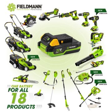 Fieldmann - Akkubohrmaschine 2000 mAh 20V + Schnellladestation