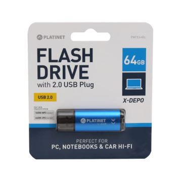 Flash Drive USB 64GB blau