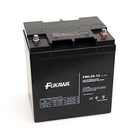 FUKAWA FWL 28-12 - Bleiakkumulator 12V/28Ah/závit M5