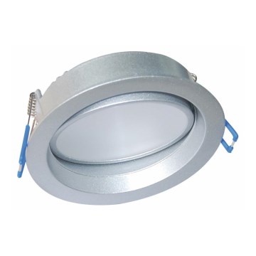 Fulgur 23147 - LED Badezimmer-Einbauleuchte LED/10W/230V 3000K IP54 silber