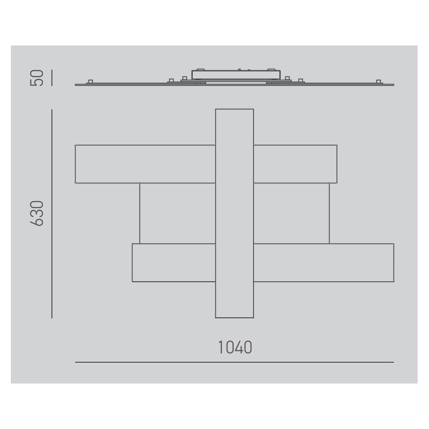 Gea Luce DOHA P G B - LED-Deckenleuchte DOHA LED/50W/230V 104 cm weiß