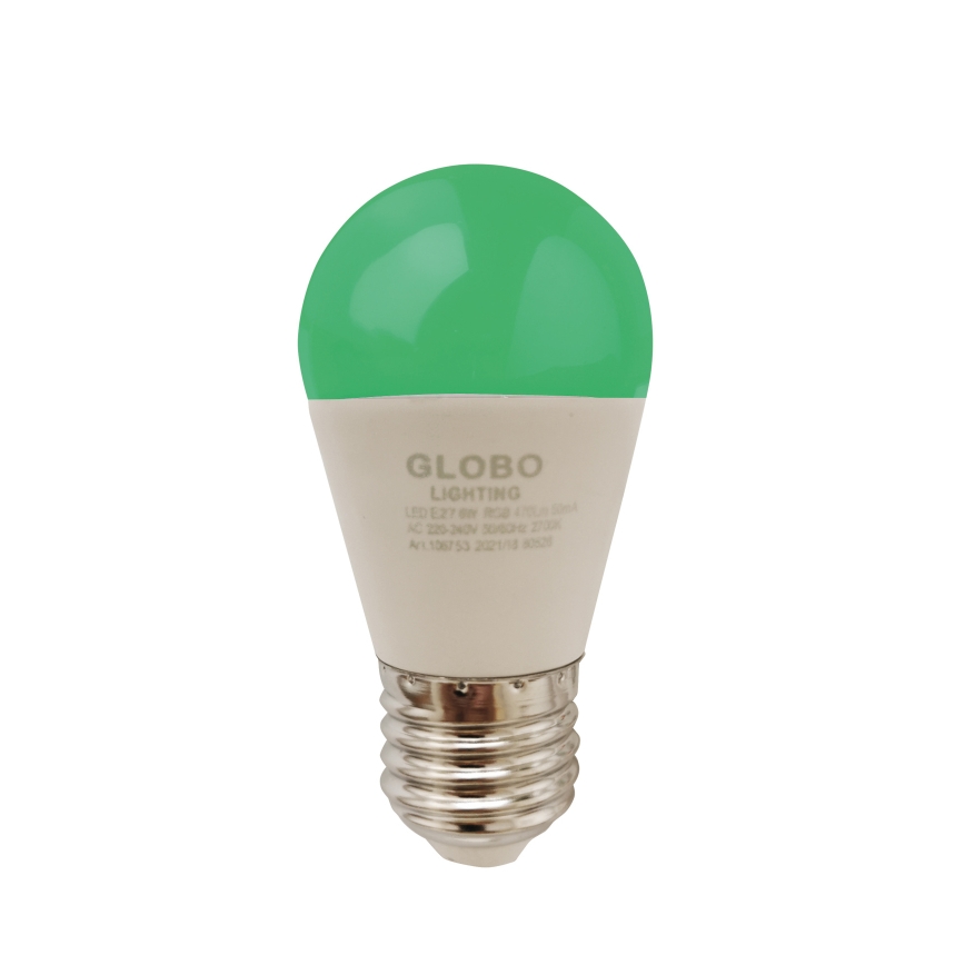 Globo - Dimmbare LED-RGBW-Glühlampe E27/6W/230V 3000K + Fernbedienung