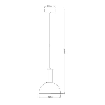 Globo - Hängeleuchte an Schnur 1xE27/15W/230V