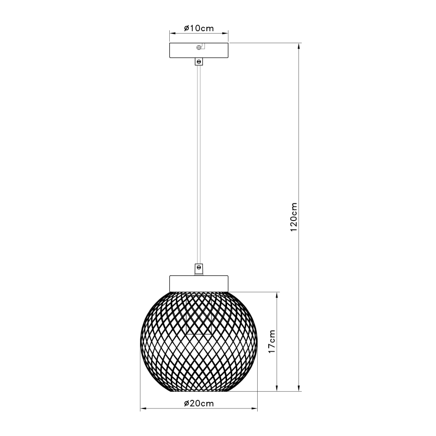 Globo - Hängeleuchte 1xE27/60W/230V