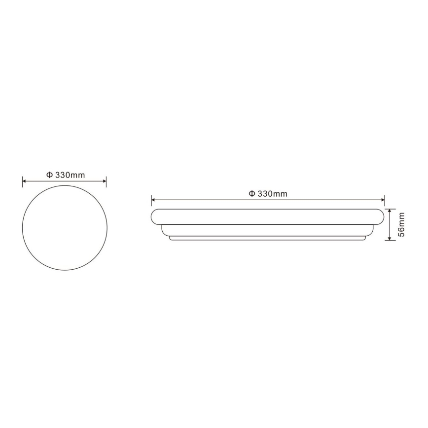 Globo - LED Auβen-Deckenleuchte 1xLED/24W/230V IP54