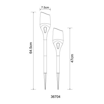 Globo - LED-Solarleuchte LED/2,4W/3V 1600K IP44