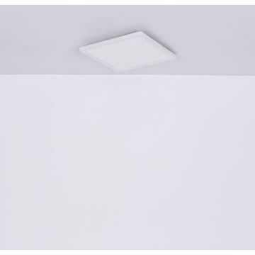 Globo - Dimmbare LED-Deckenleuchte für das Badezimmer LED/18W/230V 29,4x29,4 cm IP44 weiß