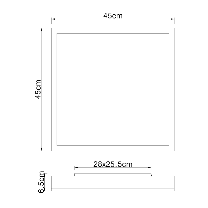 Globo - LED-Deckenleuchte LED/24W/230V