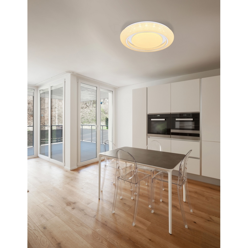 Globo - Dimmbare LED-Deckenleuchte LED/28W/230V + Fernbedienung