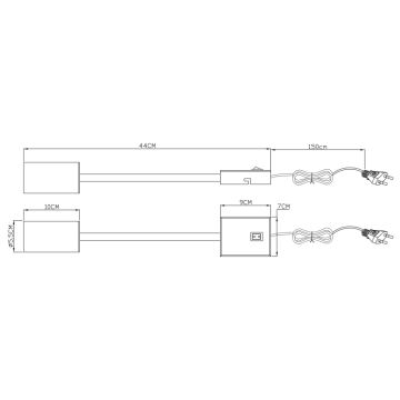 Globo - Flexibilní nástěnná lampa 1xGU10/25W/230V schwarz/Messing