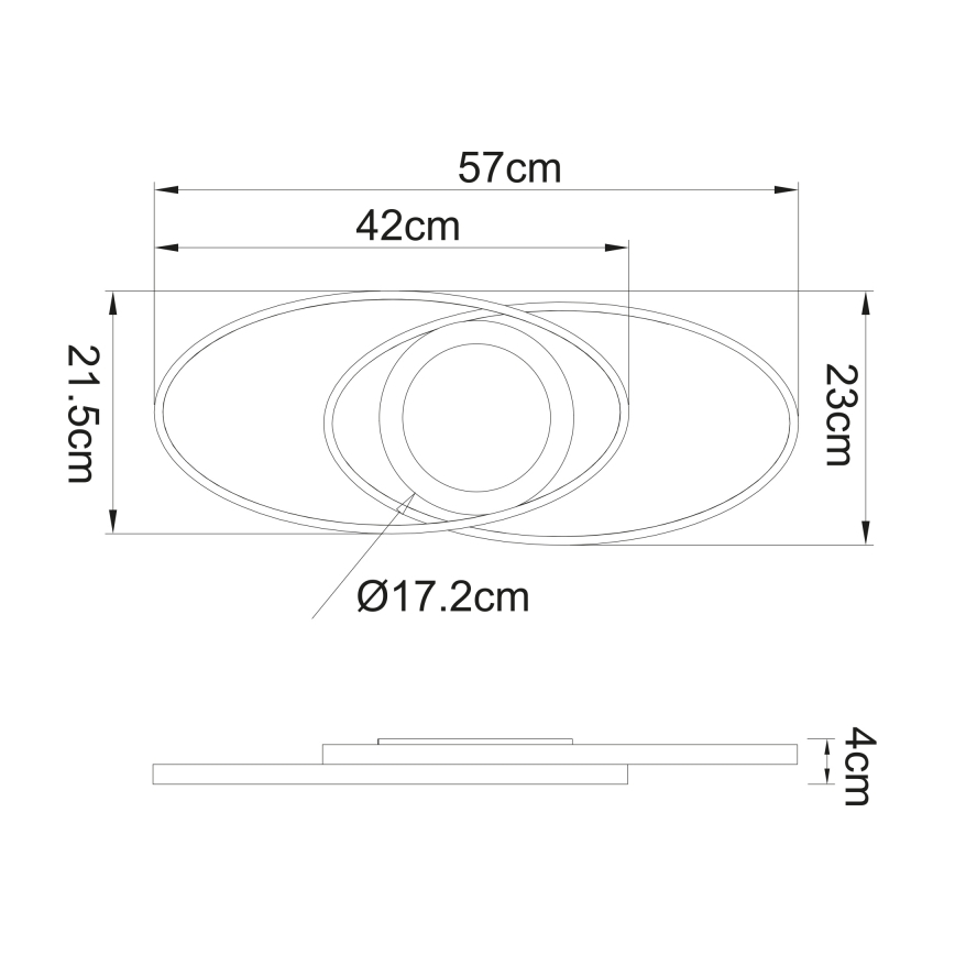 Globo - LED Deckenleuchte LED/24W/230V