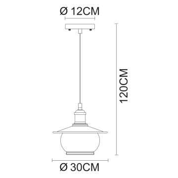 Globo - Decken-Hängeleuchte 1xE27/60W/230V