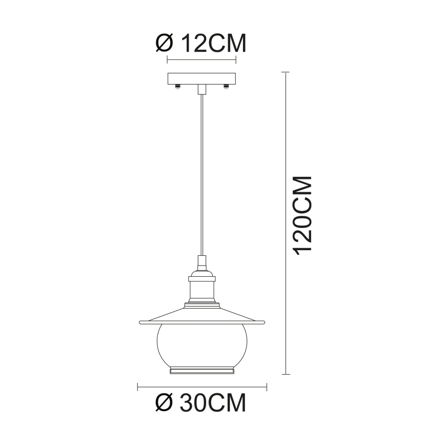 Globo - Decken-Hängeleuchte 1xE27/60W/230V