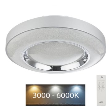 Globo - Dimmbare LED-Deckenleuchte LED/36W/230V 3000-6000K + Fernbedienung