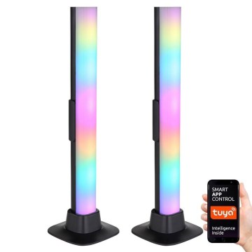 Globo RGB- SET 2x Dimmbare LED-RGB-Tischleuchte 2-in-1 LED/2W/5V USB Wi-Fi Tuya