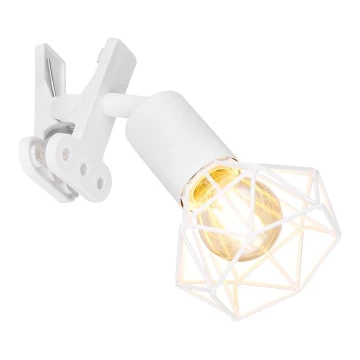 Globo - Wandlampe mit Klemme 1xE14/40W/230V weiß