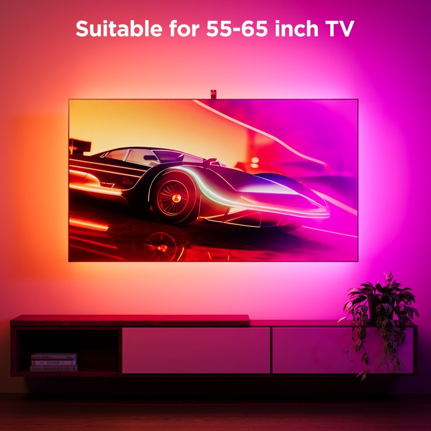 Govee - Backlight 3S Netflix TV 55-65" SMART LED-Hintergrundbeleuchtung RGBICW Wi-Fi + Fernbedienung