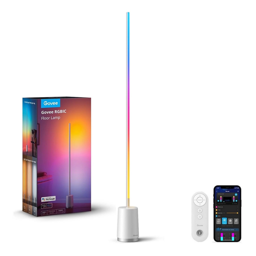 Govee - Dimmbare LED-Stehleuchte Lyra Smart RGBICWW 2200-6500K Wi-Fi + Fernbedienung