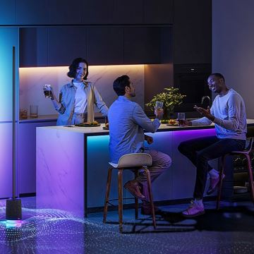 Govee - LED-Stehleuchte mit Lautsprecher Pro RGBICWW 2200-6500K Wi-Fi + Fernbedienung