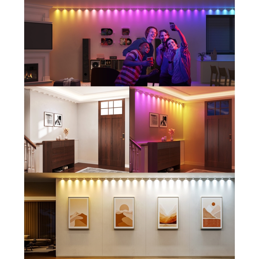 Govee - RGBIC LED String Einbauleuchte 5m Wi-Fi