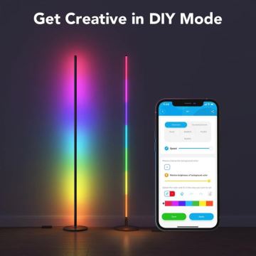 Govee - RGBICW Intelligente Eck-Stehleuchte Wi-Fi