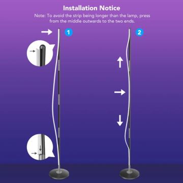 Govee - RGBICW Intelligente Eck-Stehleuchte Wi-Fi