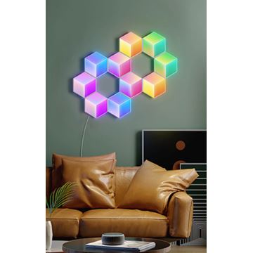 Govee - SET 10x LED-Leuchte Glide Hexa Pro LED Smart RGBIC Wi-Fi