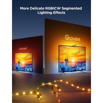 Govee - TV Backlight 3 Lite TV 75-85" SMART LED-Hintergrundbeleuchtung RGBICW Wi-Fi IP67 + Fernbedienung