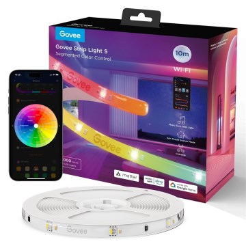 Govee - Wi-Fi RGBICW Smart PRO LED-Streifen 10m MATTER - extra langlebig