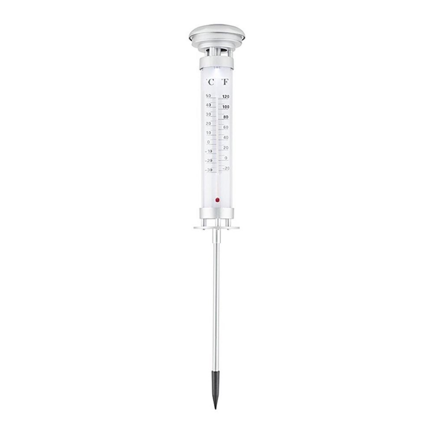Grundig 89640 - LED Solarlampe mit Thermometer 1xLED/1,2V