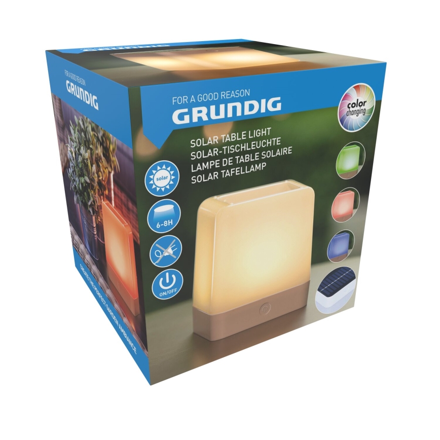 Grundig - LED-RGB-Solarleuchte LED/3,7V