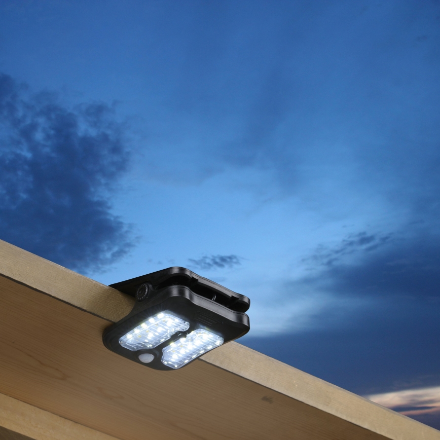 Grundig - LED-Solarleuchte mit Sensor CLIP-ON LED/4W/3,7V IP44