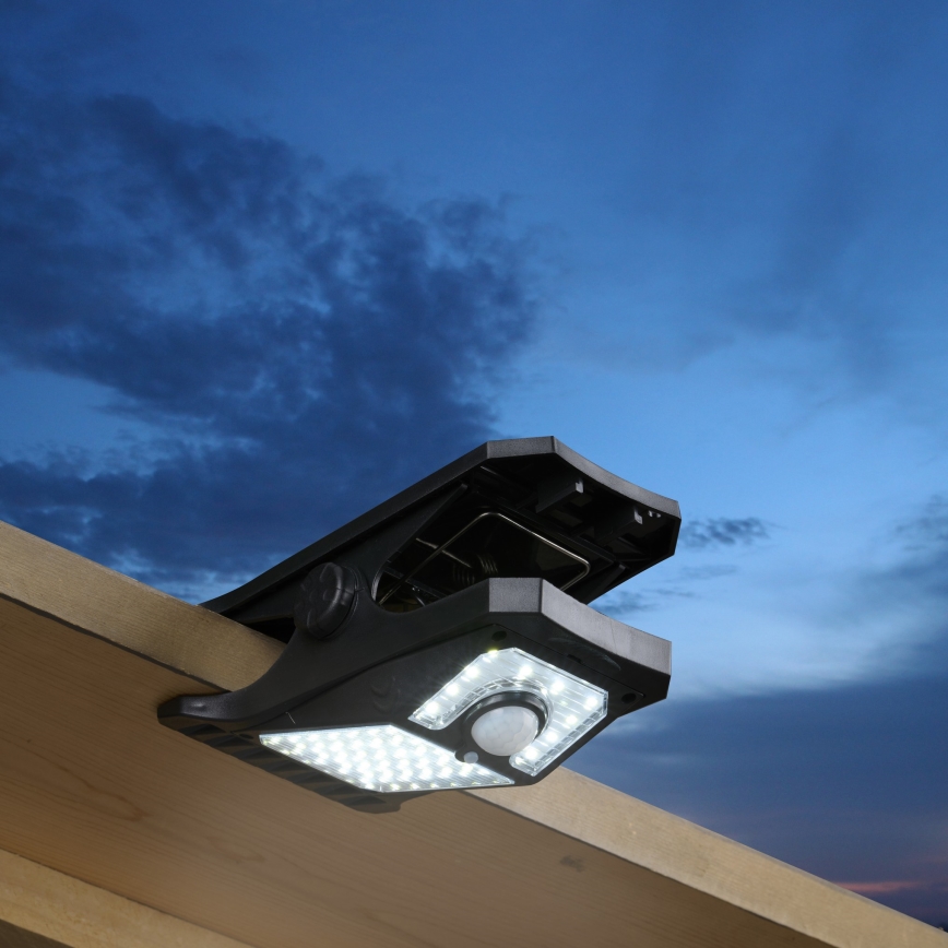 Grundig - LED-Solarleuchte mit Sensor CLIP-ON LED/9W/3,7V IP44
