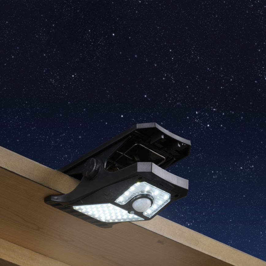 Grundig - LED-Solarleuchte mit Sensor CLIP-ON LED/9W/3,7V IP44