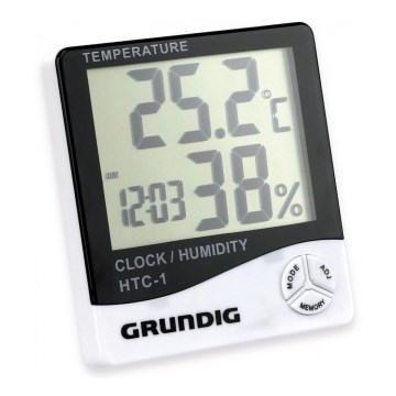 Grundig - Wetterstation mit Wecker 1xAAA