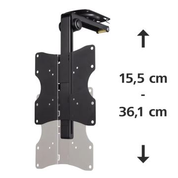 Hama - Deckenhalterung für TV mit Verbindungsstück 19-46" schwarz