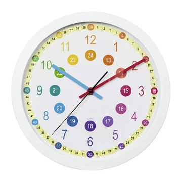 Hama – Kinder-Wanduhr 1xAA bunt