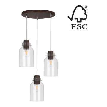 Hängeleuchte ALESSANDRO 3xE27/60W/230V – FSC-zertifiziert