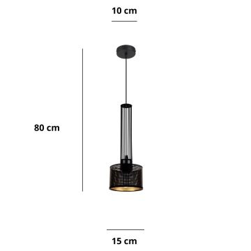 Hängeleuchte an Schnur ELIS 1xE27/60W/230V d 15 cm