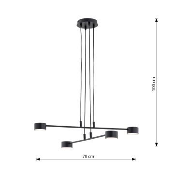 Hängeleuchte an Schnur MODUS 4xGX53/12W/230V schwarz