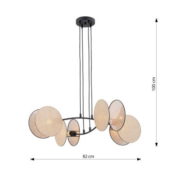 Hängeleuchte an Schnur MOTIF 4xE27/15W/230V beige