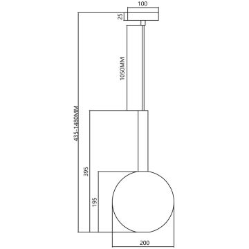 Hängeleuchte an Schnur NIKO 1xG9/9W/230V d 20 cm golden