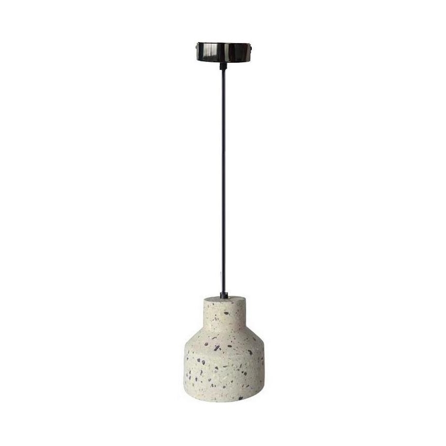 Hängeleuchte an Schnur TERRAZZO 1xE27/60W/230V d 12 cm cremefarben